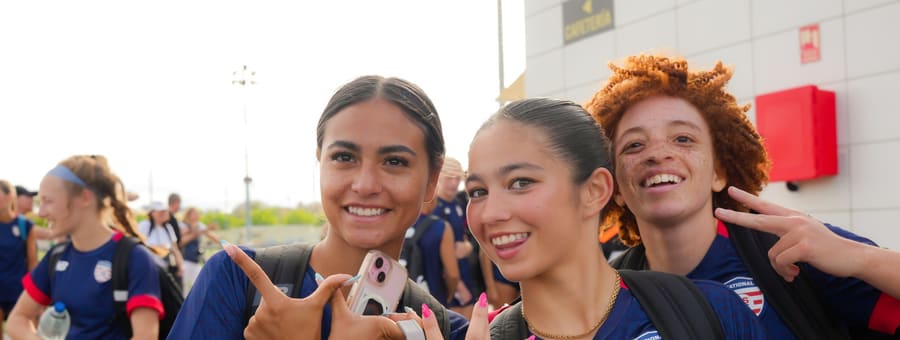 US Youth Soccer ODP girls national team players